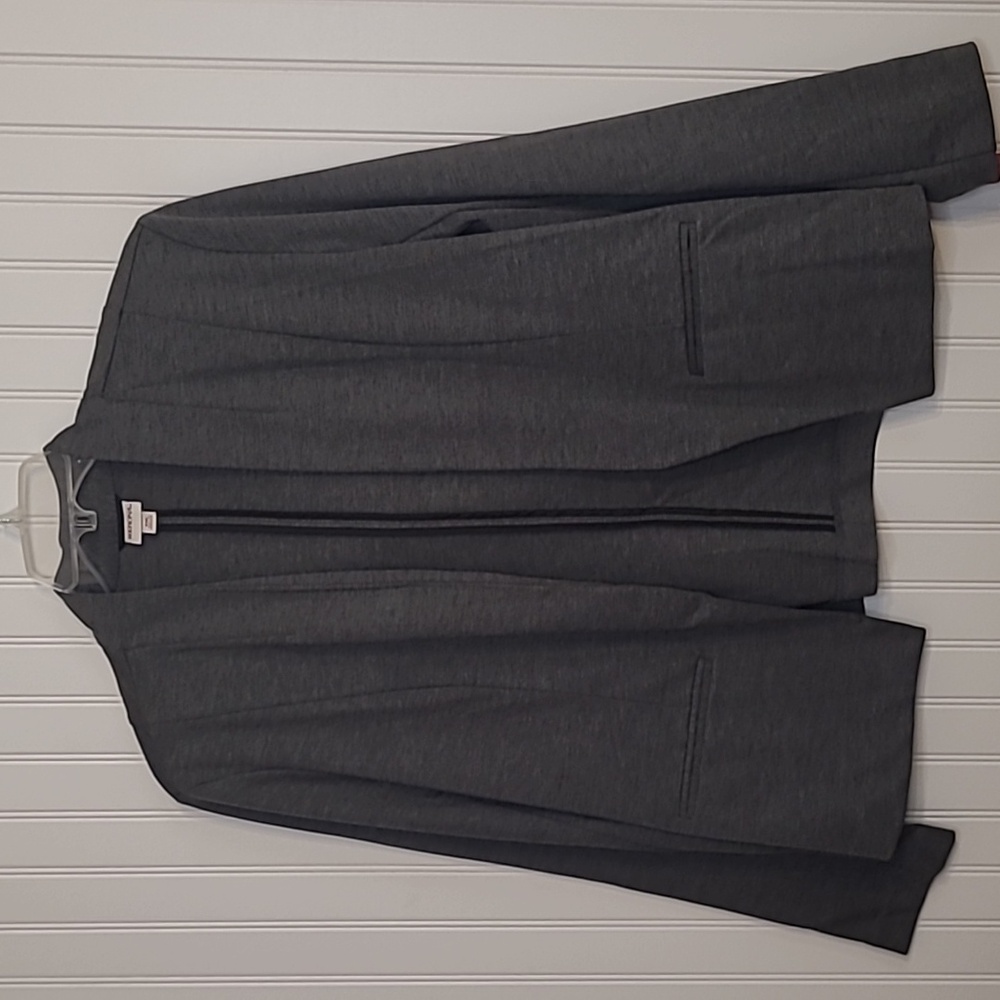 Merona Gray Open Front Blazer With Pockets NWT Size XXL
